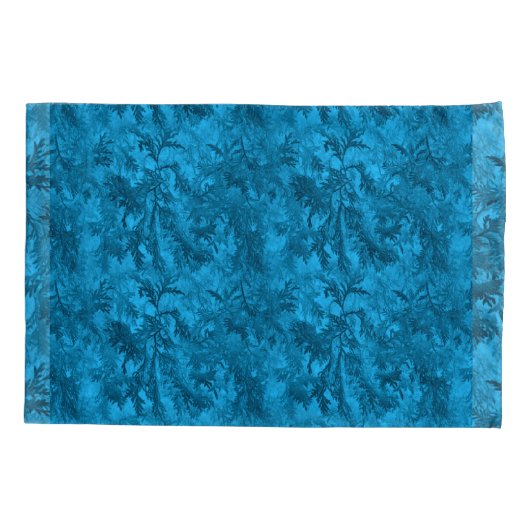 Turquoise Forest Pillowcases (set van 2-standaard) Kussensloop (Achterkant-Links)