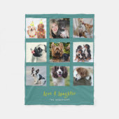 Turquoise FOTO Deken Collage Instagram Montage (Voorkant)