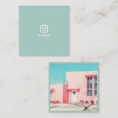 Turquoise fotograaf social media Instagram Contactkaartje (Voorkant / Achterkant)
