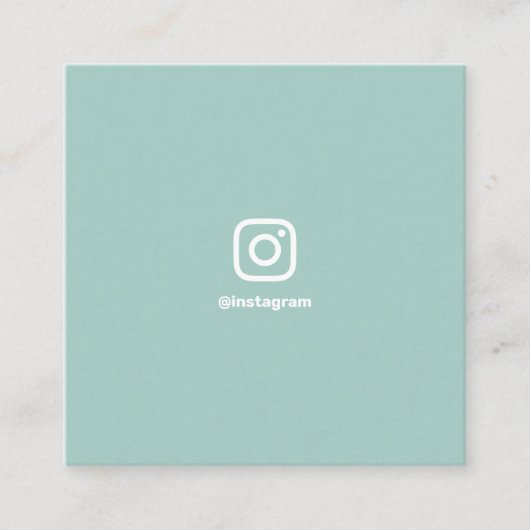 Turquoise fotograaf social media Instagram Contactkaartje (Voorkant)