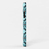 Turquoise Fractal Star Blast Case-Mate iPhone Case (Achterkant/rechts)