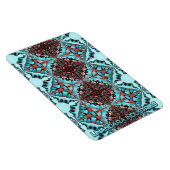 Turquoise Fractal Star Blast Magneet (Rechterzijde)