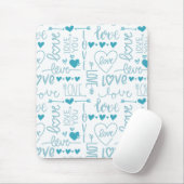 Turquoise Fun en Modern Love and Hearts Muismat (Met muis)