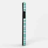 Turquoise Funky Striped iPhone 5/5S Hoesje (Achterkant/rechts)