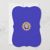 Turquoise Ganesh Verjaardag 5 "x 7" uitnodigingska Kaart (Achterkant)