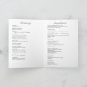 Turquoise, geel en roze bloemenbruiloft programma (Binnen)