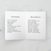 Turquoise, Geel en Roze Bloemige Bruiloft Programma (Binnen)