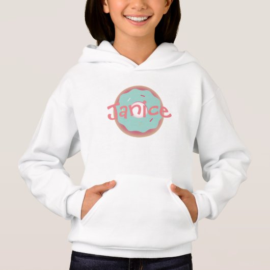 Turquoise geglaceerde donutstrooisel (Voorkant)