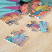 Turquoise Gekke Milly Dream Puzzle Legpuzzel (Zijkant)