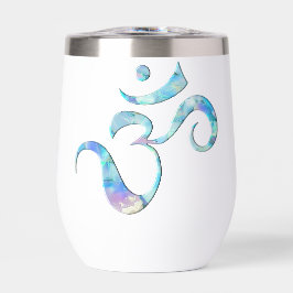 Turquoise gemarmerde Om