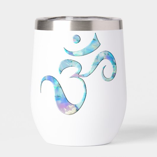 Turquoise gemarmerde Om (Achterkant)