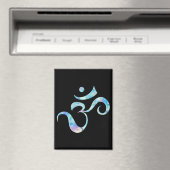 Turquoise gemarmerde Om Magneet (Insitu (Vaatwasser))