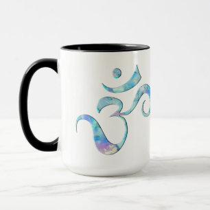 Turquoise gemarmerde Om Mok