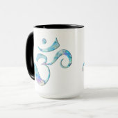 Turquoise gemarmerde Om Mok (Voorkant links)