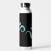 Turquoise gemarmerde Om Waterfles (Links)