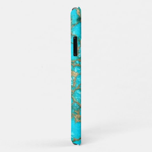 Turquoise Gemstone iPhone Case (Achterkant/rechts)