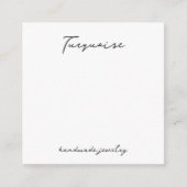 Turquoise Gemstone Ketting Jewelry Display Kaart (Voorkant)