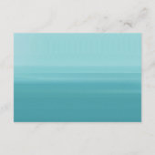 Turquoise Gemstone Waterverf Wedding Reception Informatiekaartje (Achterkant)
