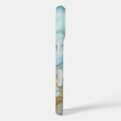 Turquoise Geode Wedding Dance Photo Phone Case (Achterkant / Rechts)