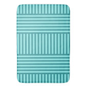 Turquoise Geometric Badmat (Voorkant Verticaal)