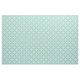 Turquoise Geometric Pattern Fabric Stof