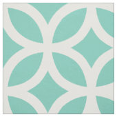Turquoise Geometric Pattern Fabric Stof (Swatch)