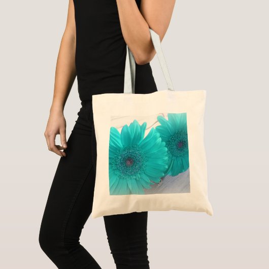 Turquoise Gerbera Tas (Voorkant (product))