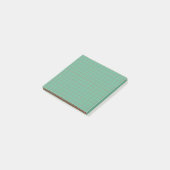 Turquoise geruit patroon esthetisch rasterontwerp post-it® notes (Schuin)