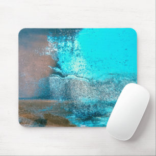 Turquoise getextureerd Abstract Muismat