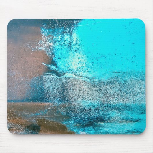 Turquoise getextureerd Abstract Muismat (Voorkant)