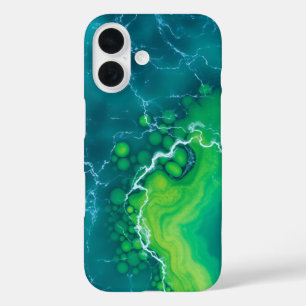 Turquoise getijden: een tropische ontsnapping iPhone 16 hoesje