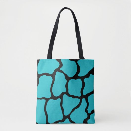 Turquoise Giraffe Beach Purse Canvas tas Gift (Voorkant)
