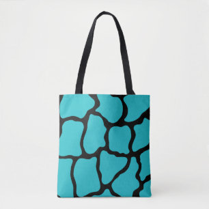 Turquoise Giraffe Strandtas Boodschappentas Cadeau Tote Bag