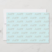 Turquoise Glam Margarita Verlovingsfeest Kaart (Achterkant)