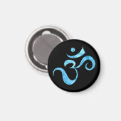 Turquoise Glans Om Magneet (Voorkant / Achterkant)