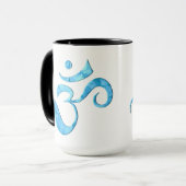 Turquoise Glans Om Mok (Voorkant links)