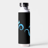 Turquoise Glans Om Waterfles (Links)