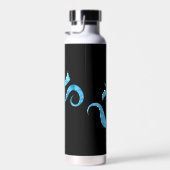 Turquoise Glans Om Waterfles (Rechts)