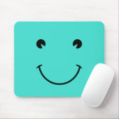 Turquoise Glimlach Muismat (Met muis)