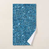 Turquoise Glitter Bad Handdoek (Handdoek)