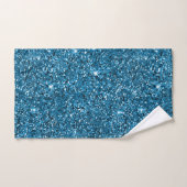 Turquoise Glitter Bad Handdoek (Handdoek)