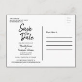 Turquoise Glitter Bling Wedding Save the Date Aankondigingskaart (Achterkant)