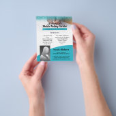 Turquoise Glitter, de mobiele luidsprekende luidsp Flyer (Hand)