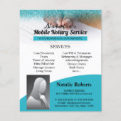 Turquoise Glitter, de mobiele luidsprekende luidsp Flyer (Voorkant)