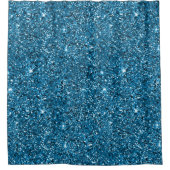 Turquoise Glitter Douchegordijn (Voorkant)