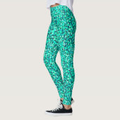 Turquoise Glitter Leggings (Links)