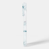 Turquoise Glitter Marble Personalized Case-Mate iPhone Case (Achterkant / Links)