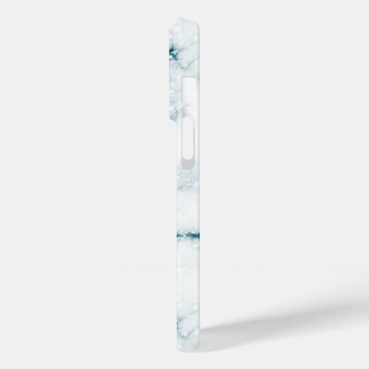 Turquoise Glitter Marble Personalized Case-Mate iPhone Case (Achterkant / Links)