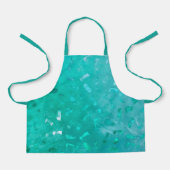 Turquoise Glitter Schort (Voorkant)