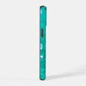 Turquoise Glitters iPhone 15 Case (Rechterkant)